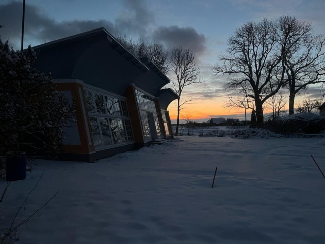 Estonian winter in countryside